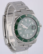 Rolex Submariner Date HULK Green Ceramic Stainless Steel 40mm 116610 LV Watch