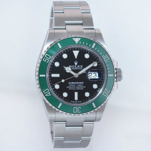 2021 NEW PAPERS Rolex Submariner 41mm GREEN KERMIT MK1 126610LV Watch Box