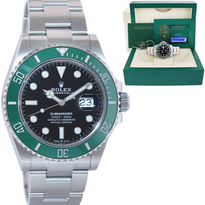 2021 NEW PAPERS Rolex Submariner 41mm GREEN KERMIT MK1 126610LV Watch Box