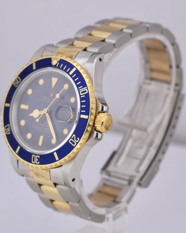 Rolex Submariner Date STARRY NIGHT DIAL Blue 18K Steel Gold 40mm Oyster 16803