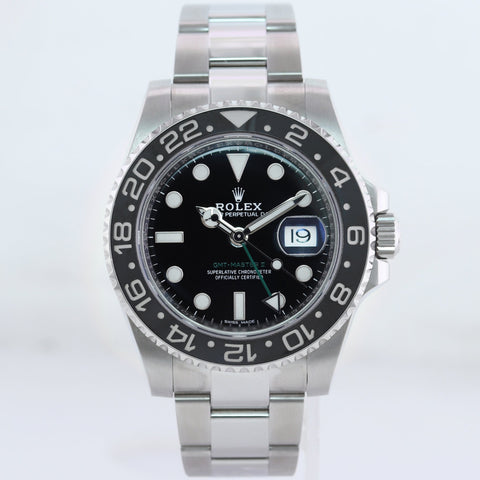 MINT 2013 PAPERS Rolex GMT Master II 116710 Steel Ceramic 40mm Black Watch Box