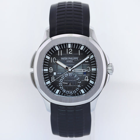 MINT 2020 5164a Patek Philippe Aquanaut Steel Rubber Black Travel Time Watch Box