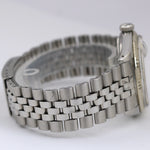 Rolex DateJust 36mm SILVER PIE PAN Stainless Steel 18K Fluted JUBILEE 1601 BOX