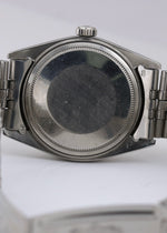 Rolex DateJust 36mm SILVER PIE PAN Stainless Steel 18K Fluted JUBILEE 1601 BOX