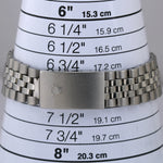 Rolex DateJust 36mm SILVER PIE PAN Stainless Steel 18K Fluted JUBILEE 1601 BOX