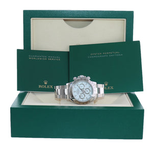 MINT 2005 Rolex Daytona 116520 White Dial Steel Chronograph 40mm Watch Box