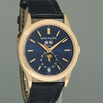 2019 MINT Patek Philippe 5396R Rose Gold Annual Calendar 39mm Blue Moonphase Watch