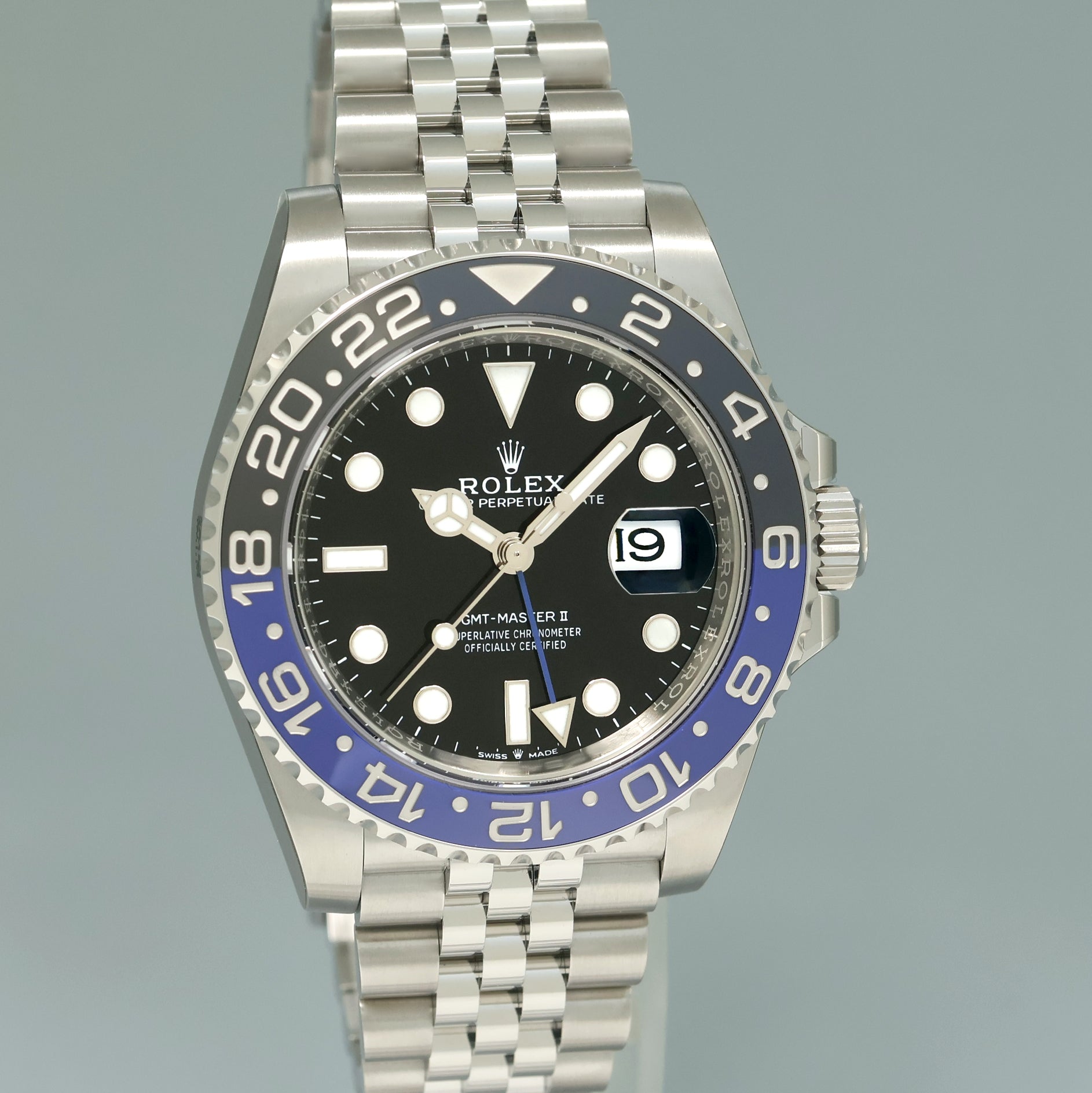 2023 NEW PAPERS Rolex GMT Master II Batman Blue Jubilee 126710 BLNR Watch Box