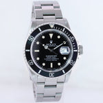 1989 MINT Rolex Submariner Date Tritium 16610 Steel Black 40mm Oyster Watch Box