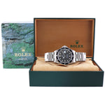 1989 MINT Rolex Submariner Date Tritium 16610 Steel Black 40mm Oyster Watch Box