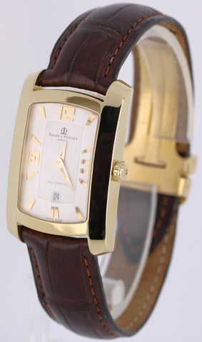 Baume & Mercier Hampton Milleis 18k Yellow Gold Silver 26mm MV045225 Watch