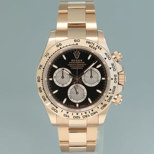 2023 NEW PAPERS Rolex Daytona Cosmograph 40mm Rose Gold Black 126505 Watch