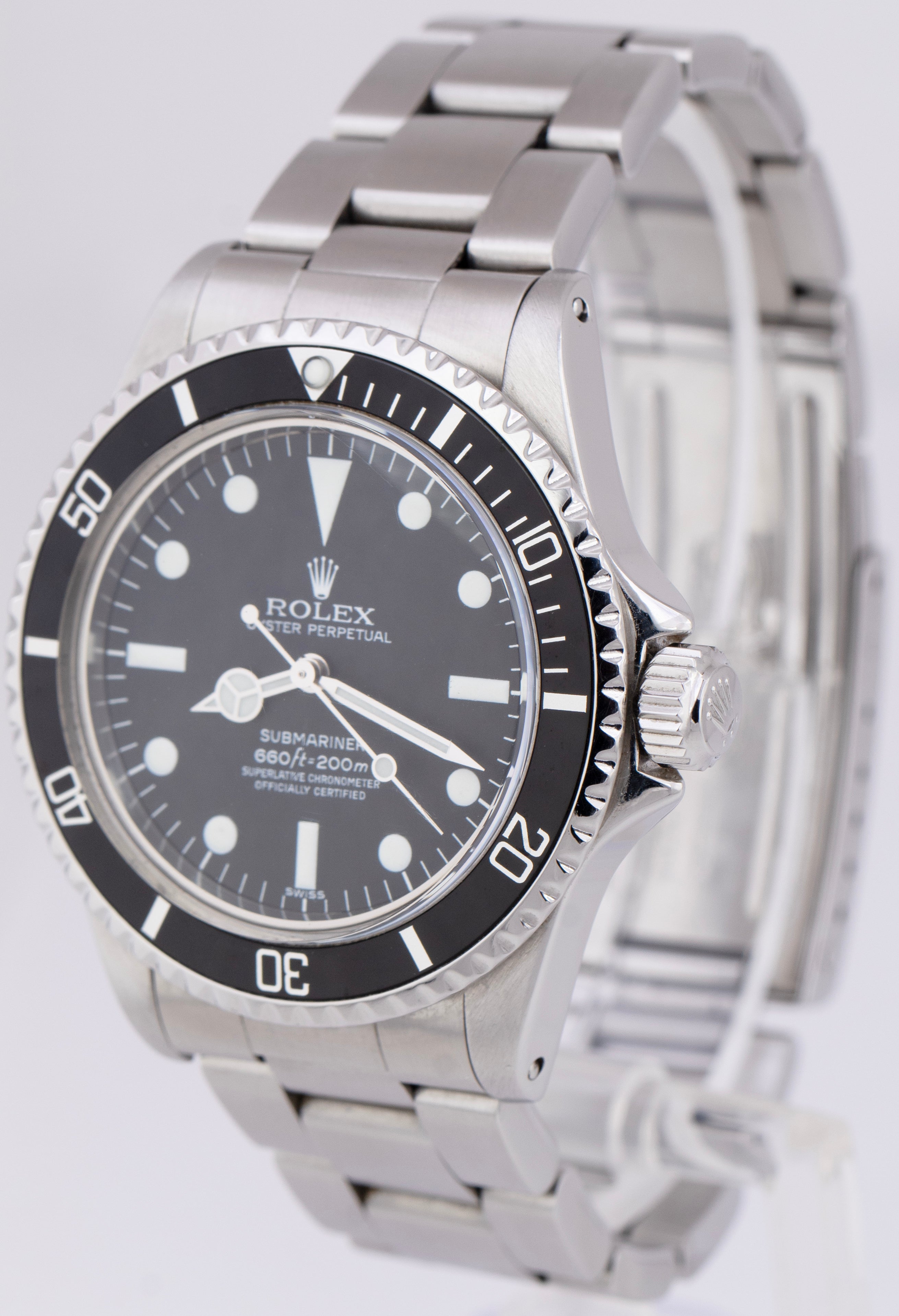 Vintage 1962 Rolex Submariner Black Automatic Stainless Steel 40mm Wat