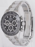 MINT Rolex Daytona Cosmograph Black Stainless Steel Ceramic 40mm Watch 116500 LN