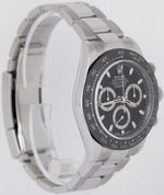 MINT Rolex Daytona Cosmograph Black Stainless Steel Ceramic 40mm Watch 116500 LN