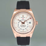 NEW 2025 Rolex Sky-Dweller Rose Gold White Stick Oysterflex 336235 Watch Box