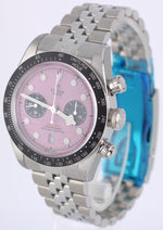 NEW STICKERED SEPT 2024 PAPERS Tudor Black Bay Chrono Steel PINK 41mm 79360N BOX