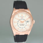 NEW 2025 Rolex Sky-Dweller Rose Gold White Stick Oysterflex 336235 Watch Box