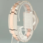 2015 MINT Ladies Rolex DateJust 179171 White Roman Two-Tone Rose Gold Oyster Watch