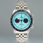 2025 NEW PAPERS Tudor Blue Flamingo Chrono Jubilee Steel 79360N Black Bay Watch