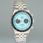 2025 NEW PAPERS Tudor Blue Flamingo Chrono Jubilee Steel 79360N Black Bay Watch