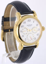 Montblanc Meisterstuck Dual Time Gold Plated Steel White 37mm 7014 Watch