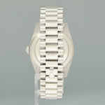 MINT 2020 Rolex Platinum President Day Date 40 Blue Baguette Diamond 228206 Watch