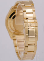 Rolex Yacht-Master 40mm WHITE 18K Yellow Gold NO-HOLES Oyster Watch 16628 BOX