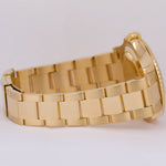 Rolex Yacht-Master 40mm WHITE 18K Yellow Gold NO-HOLES Oyster Watch 16628 BOX