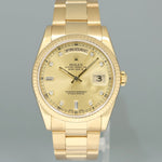 MINT PAPERS Rolex President Yellow Gold Champagne Diamond 118238 Watch Box
