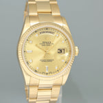 MINT PAPERS Rolex President Yellow Gold Champagne Diamond 118238 Watch Box