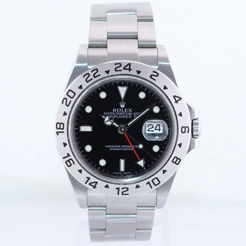 MINT 2009 PAPERS Rolex 16570 Black Steel 3186 Movement Explorer 40mm Watch Box