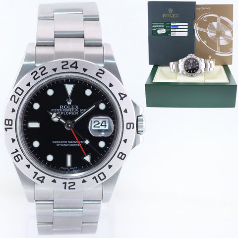 MINT 2009 PAPERS Rolex 16570 Black Steel 3186 Movement Explorer 40mm Watch Box