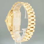 Rolex President 18238 Day Date 36mm Black Tapestry Double Quick Yellow Gold Watch