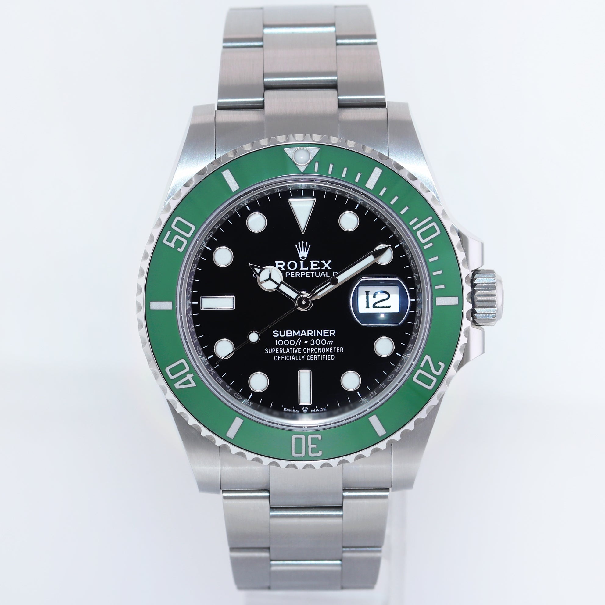 2024 NEW PAPERS Rolex Submariner 41mm GREEN KERMIT MK2 126610LV Watch Box