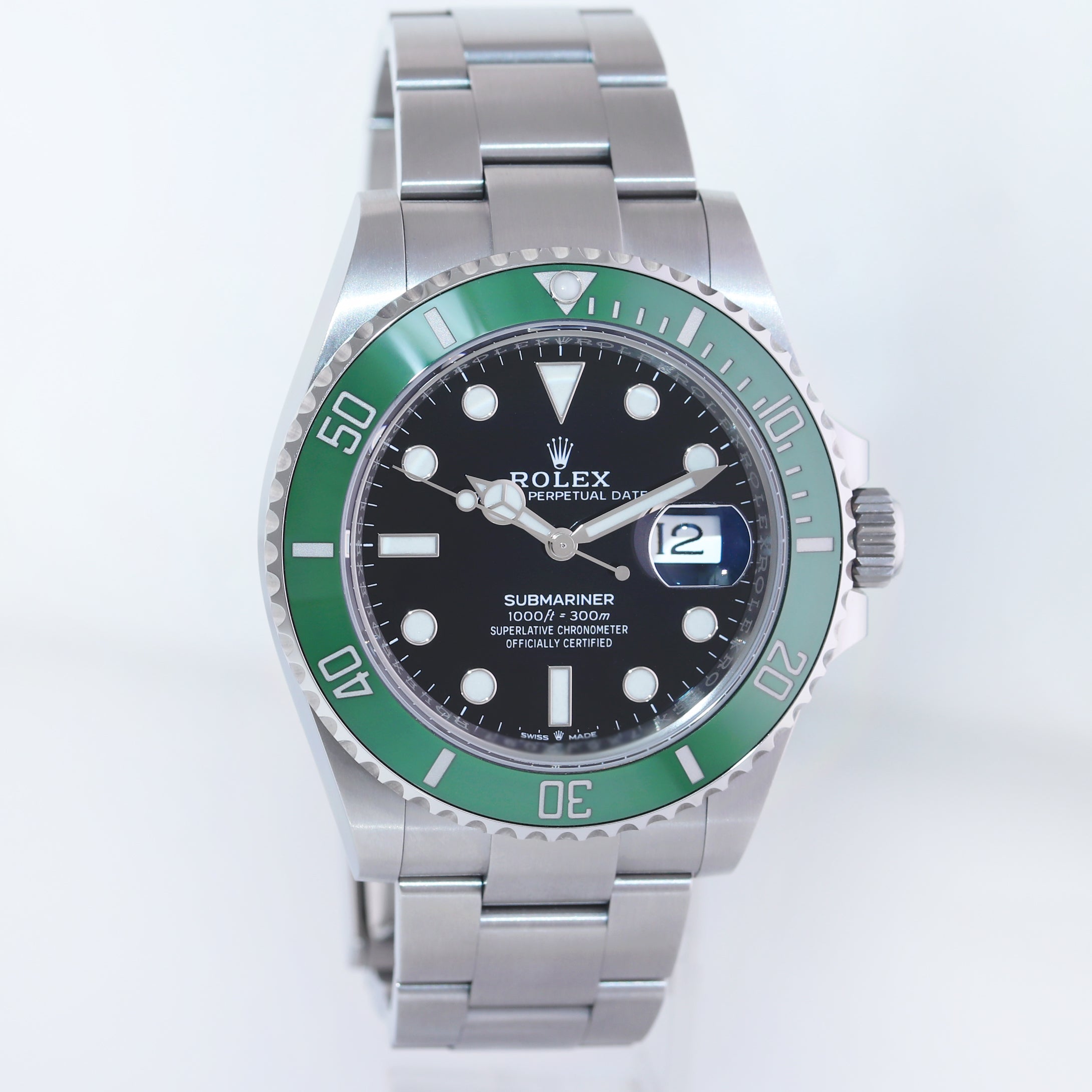 2024 NEW PAPERS Rolex Submariner 41mm GREEN KERMIT MK2 126610LV Watch Box