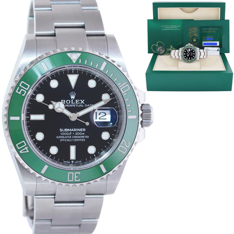 2023 NEW PAPERS Rolex Submariner 41mm GREEN KERMIT MK2 126610LV Watch