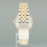 MINT Rolex DateJust 16233 Two Tone Yellow Gold Jubilee Champagne Diamond Watch