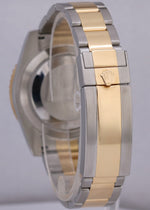 Rolex Submariner Date Two-Tone BLUE 18K Yellow Gold Steel 40mm 116613 LB Watch