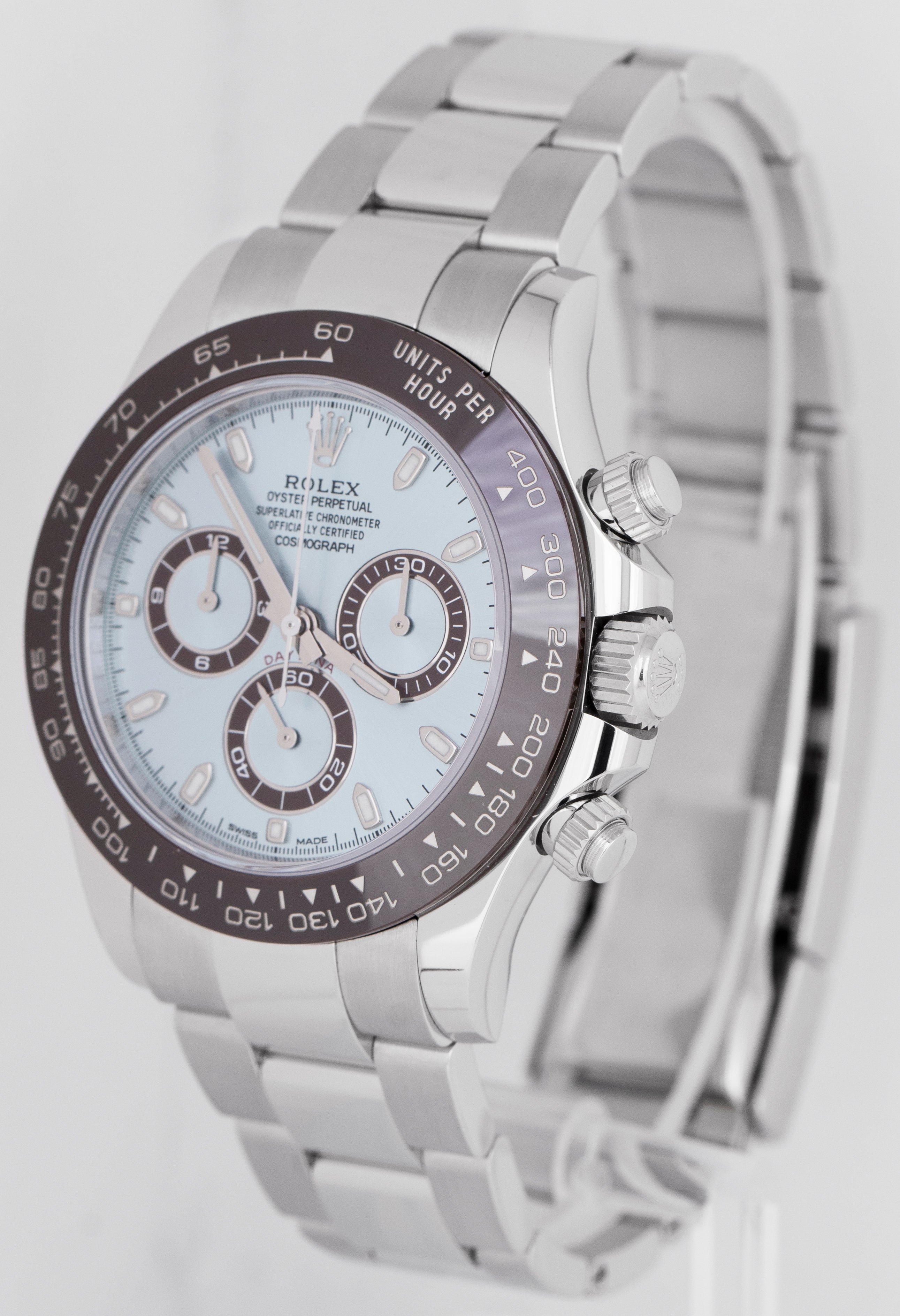 Rolex Daytona GLACIER ICE BLUE Dial 40mm 950 Platinum Watch 116506 BOX PAPERS