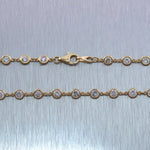 14k Yellow Gold 6.16ctw Diamonds By The Yard 18" Necklace