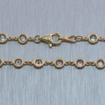 14k Yellow Gold 6.16ctw Diamonds By The Yard 18" Necklace