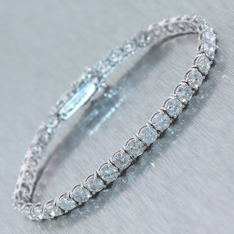 14k White Gold 12.8ctw Diamond Tennis Bracelet