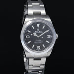 2017 PAPERS Rolex 214270 Explorer Black BLUE LUME 3-6-9 Steel 39mm Watch Box