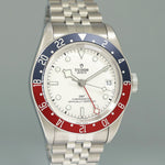NEW 2023 PAPERS Tudor Black Bay Pepsi Steel White GMT Date Watch 79830RB Watch