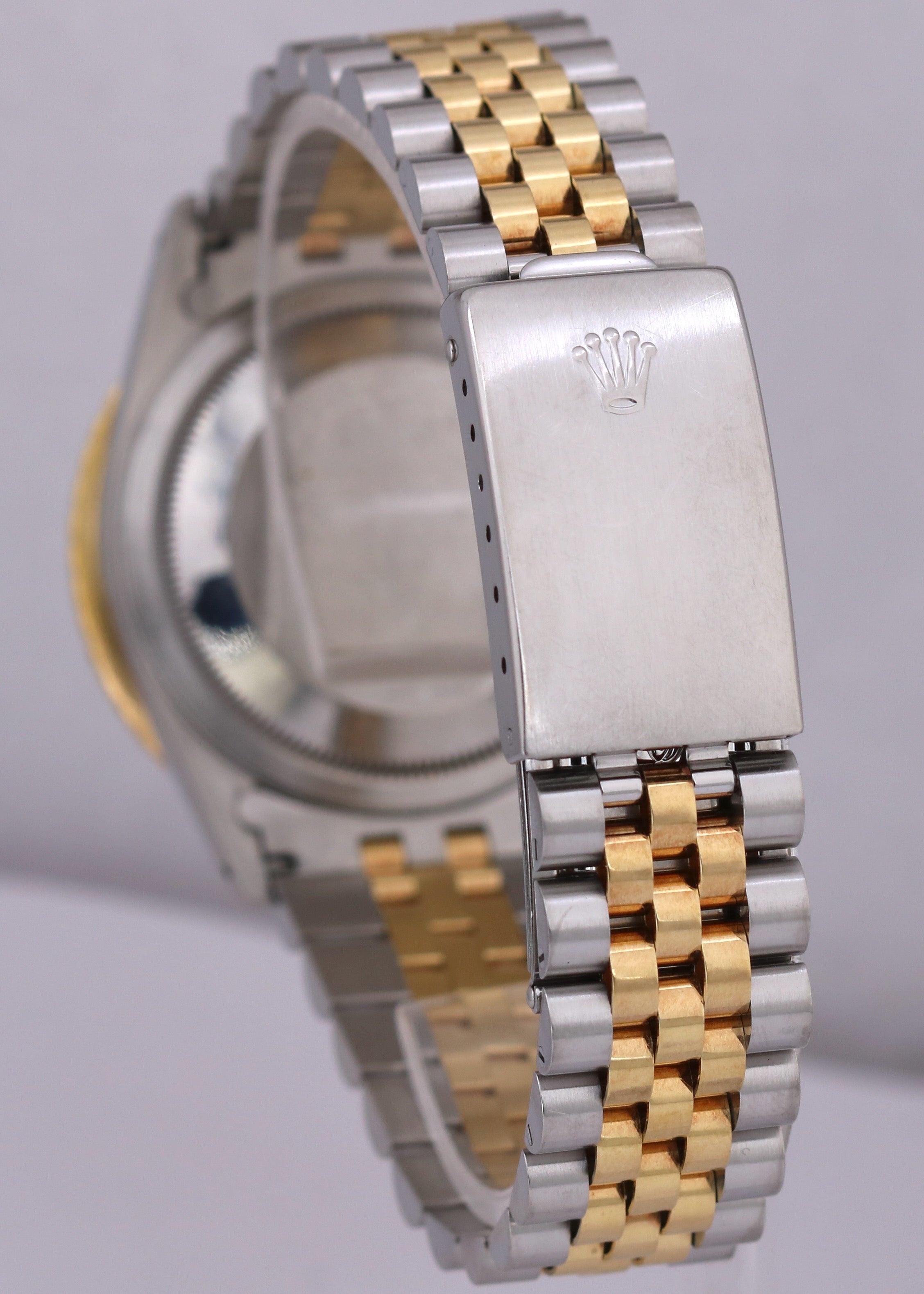 UNPOLISHED Rolex DateJust Turn-O-Graph Thunderbird 36mm CHAMPAGNE 18K Gold 16263