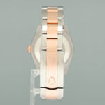 2015 Rolex DateJust Rose Gold Two Tone Steel 36mm 178341 Chocolate Diamond Watch