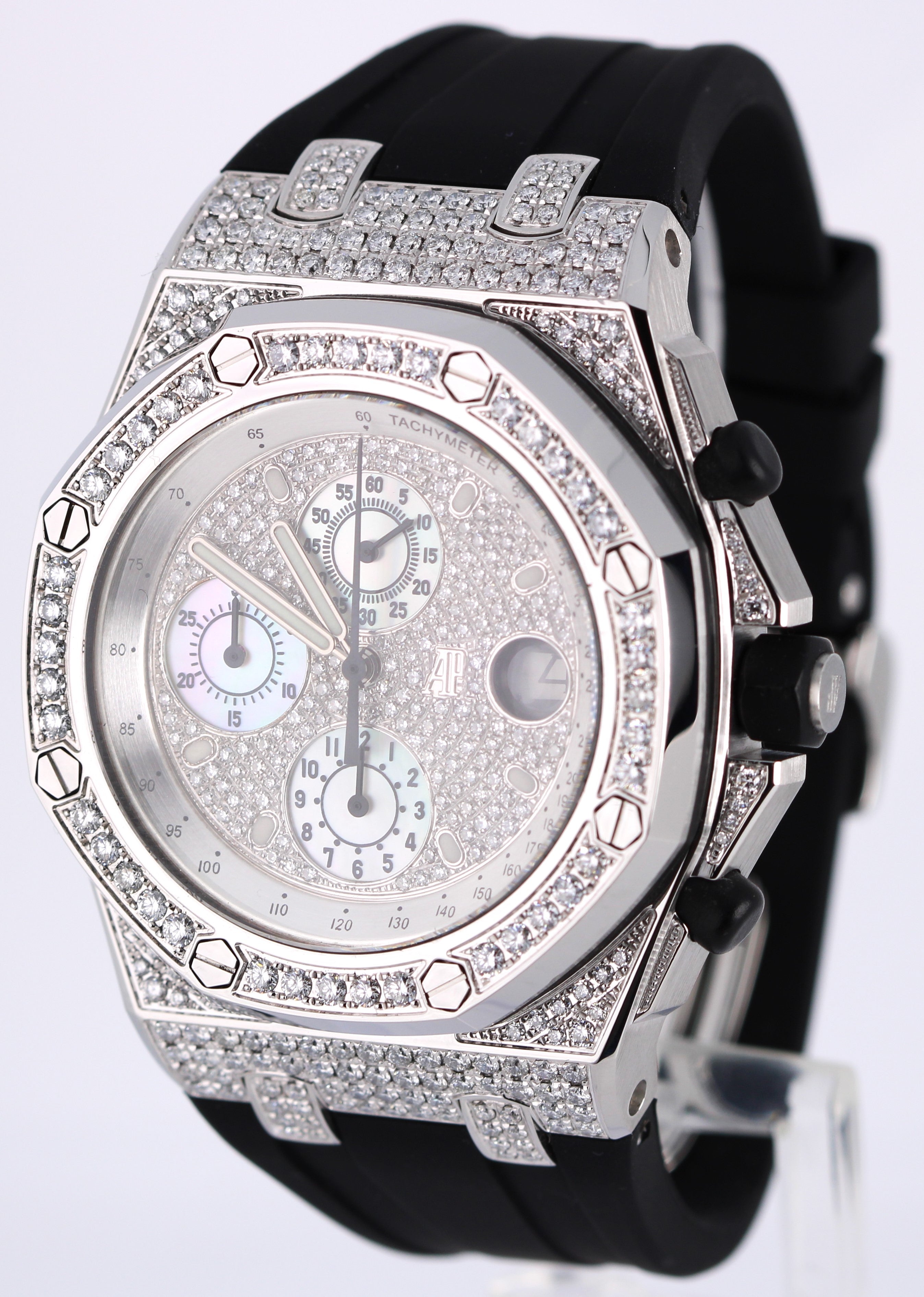 Audemars Piguet Royal Oak Offshore DIAMOND Mother of Pearl 42mm 26170ST Watch