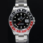 2001 MINT Rolex GMT-Master II Coke Red Black Steel 16710 40mm Watch Box