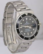 Rolex Submariner Date SWISS ONLY Black Stainless Steel Oyster 40mm 16610 Watch